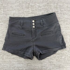 Refuge Charcoal High Waist Women's Shorts